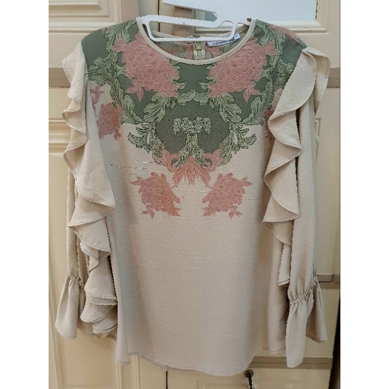 Blouse muslim hijau, Ria Miranda