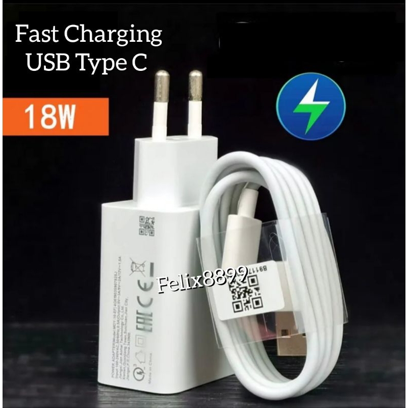 Charger Fast Charging Type C 18W 3A MDY-10-EF