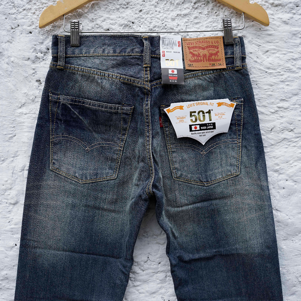 Levis 501 Reguler Fit - Celana Jeans Pria - Bonus Paperbag