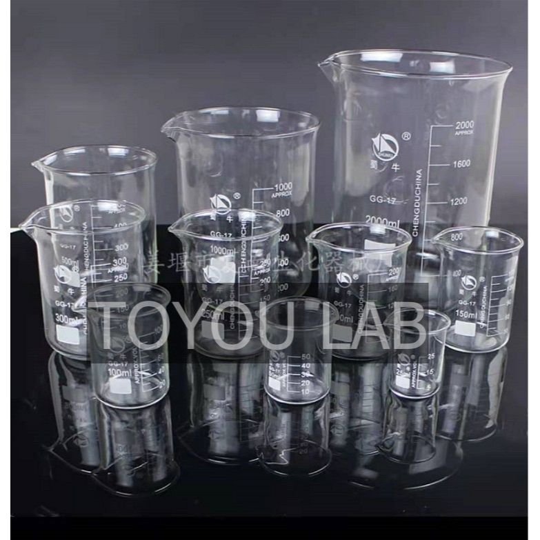 BEAKER GLASS / BEAKER KACA 500ML