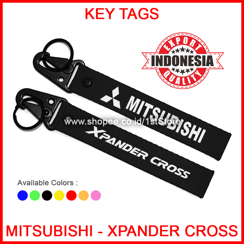 GANTUNGAN KUNCI MITSUBISHI XPANDER CROSS PREMIUM LOGO KEYCHAIN MOBIL HIGH QUALITY TOW TOWING STRAP K