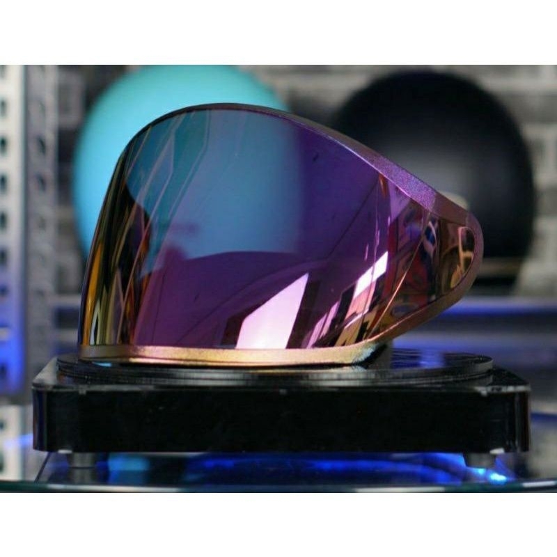 Flat visor iridium DJ maru/kyt galaxy/VRC ink centro GMT kaca free rachet Aksesoris helm