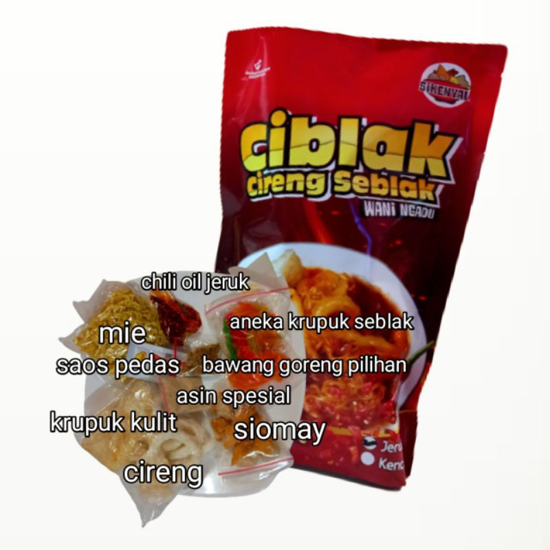 

CIBLAK - CIRENG SEBLAK MIE INSTAN SIKENYAL SIAP SAJI