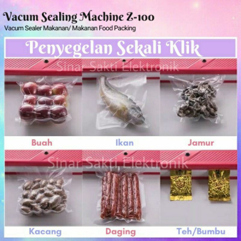 Food vacuum / vakum / vacuum sealer makanan alat segel press vacuum Bungkus Pengemas Makanan