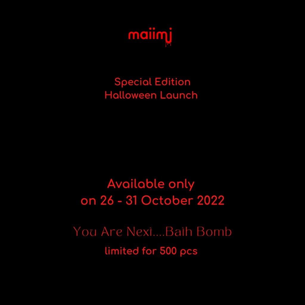 Maiimi Halloween Bath Bomb | Bathbomb Special Edition