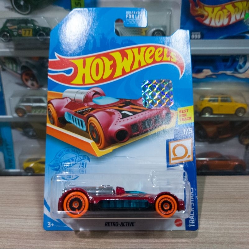 HOT WHEELS RETRO ACTIVE RED - FS 2021 - BALAP