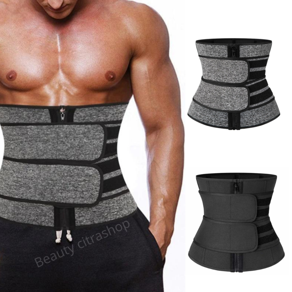 BEST PRODUK !!! KORSET PELANGSING PERUT WAIST TRIMMERS BELT PENGECIL PERUT PRIA DAN WANITA