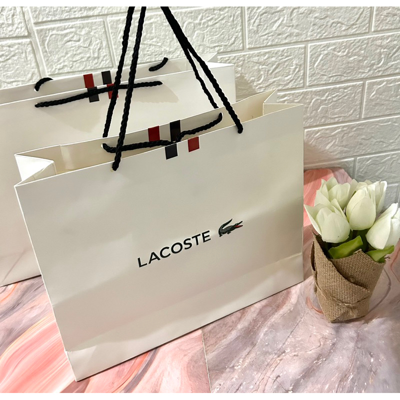 Paper Bag Lacoste Pembungkus Kado ( Ready Stock Jakarta )