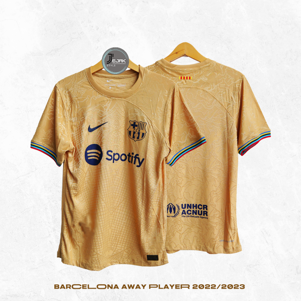 JERSEY SEPAK BOLA FUTSAL PLAYER ISSUE BARCELONA AWAY PREMIUM KUALITAS TERBAIK ORIGINAL