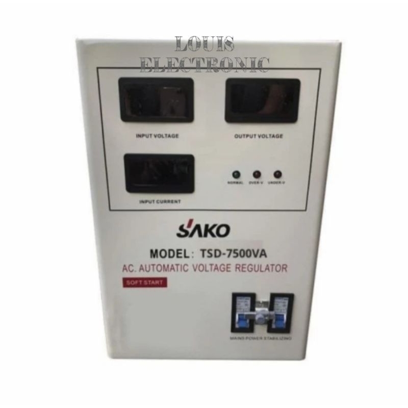 Stabilizer SAKO 7500 Watt TSD 7500 TSD-7500VA Digital Stabil SAKO