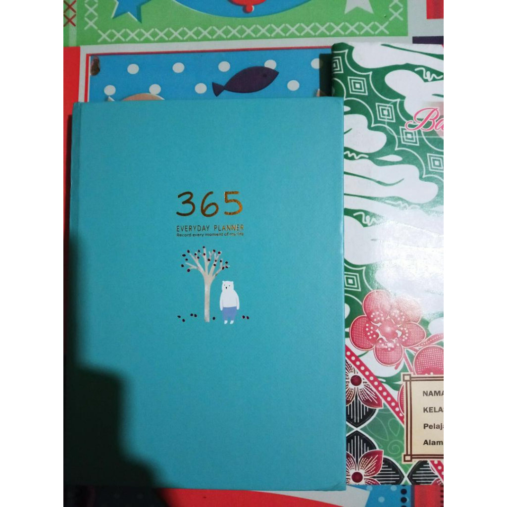 ORI BUKU PLANNER NOTEBOOK BOOK  365 HARI DAYS PLAN EVERYDAY JOURNAL AGENDA JURNAL SEKOLAH KANTOR RAPAT Teal