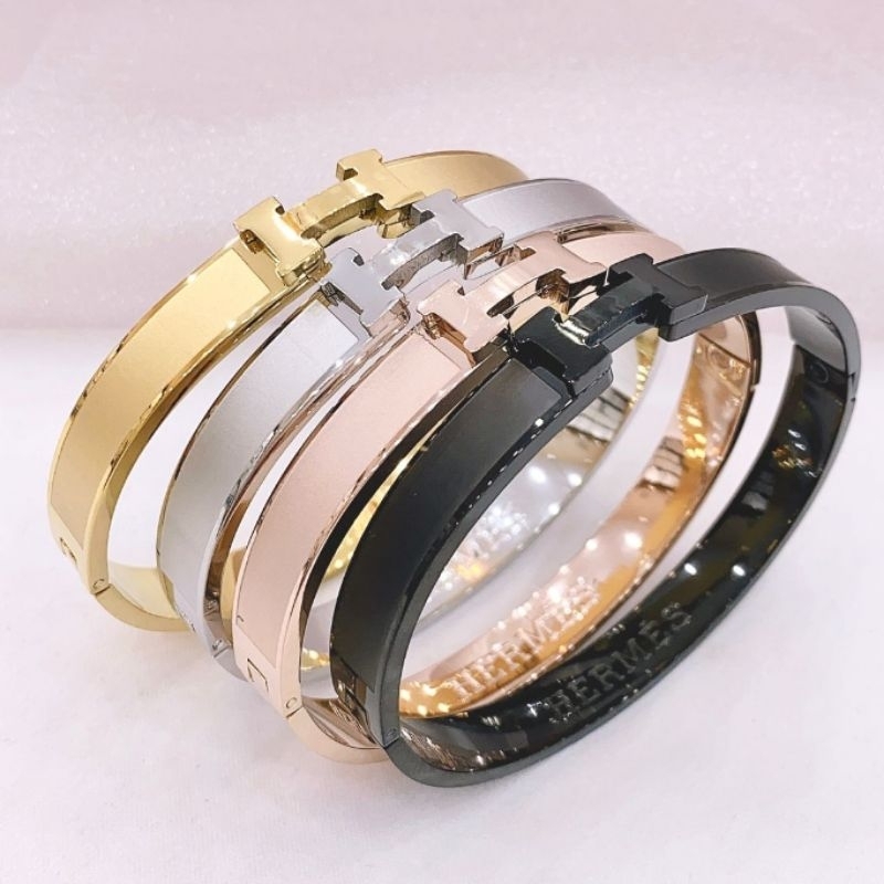 Restok Gelang Titanium asli Branded Band Stainless Steel Premium Quality anti karat Anti alergi Gt010