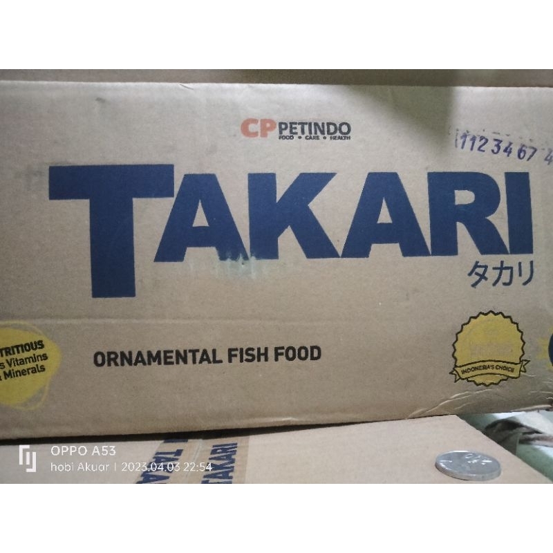 Pelet ikan hias makanan ikan hias Takari 100 gram 1 dus