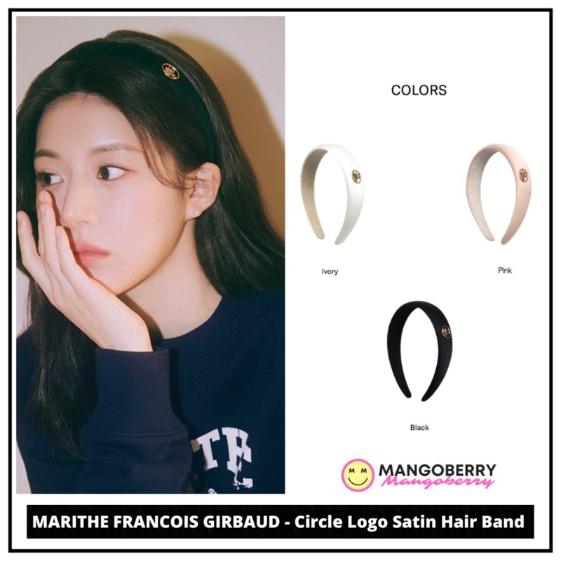 MARITHE FRANCOIS GIRBAUD - Circle Logo SATIN Hair Band