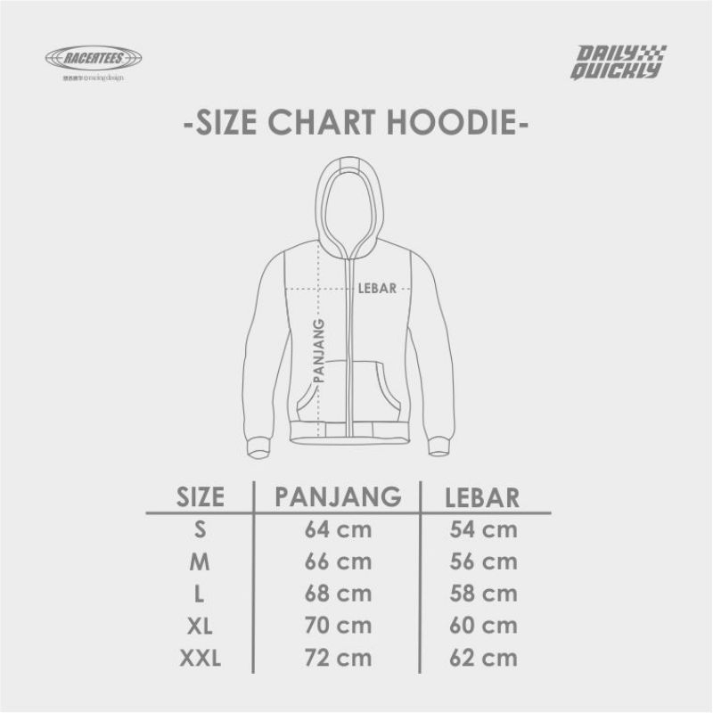 Jaket hoodie racertees 100% original ( GRATIS ONGKIR )