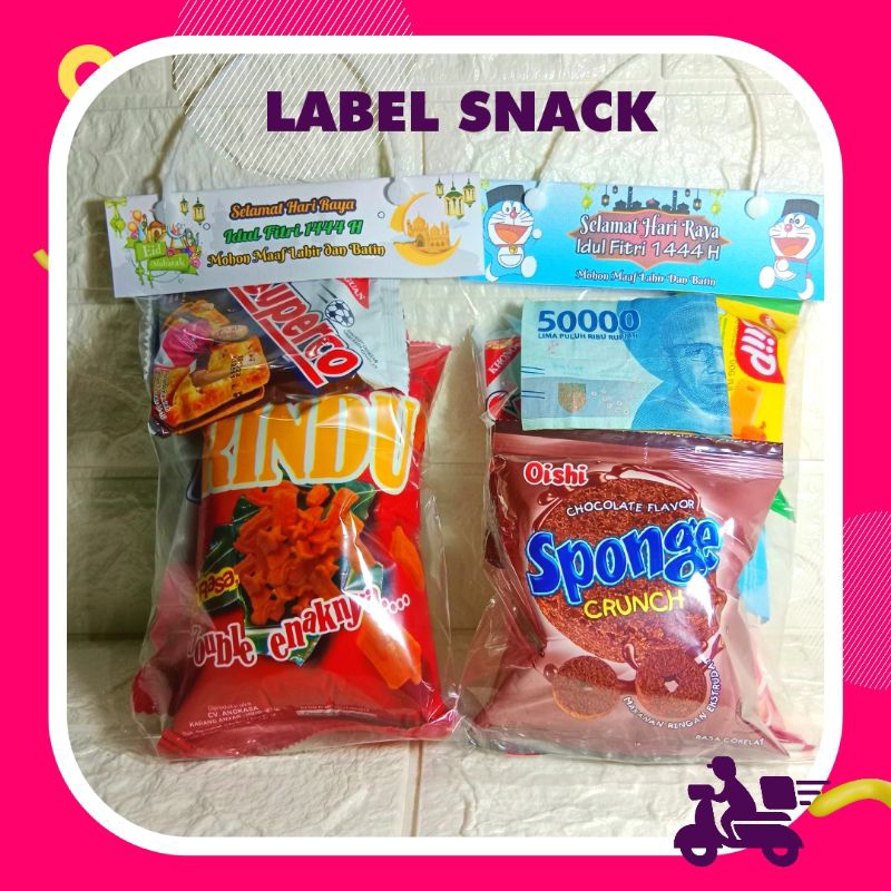 

LABEL SNACK PARSEL LEBARAN UNTUK ANAK