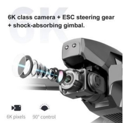 4K GPS RC Drone Profesional 6K HD Kamera