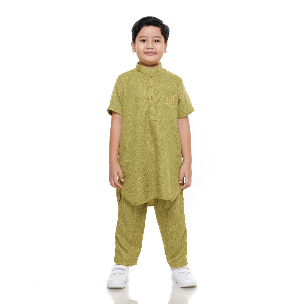 Baju Muslim Setelan Koko Kurta Anak Laki Laki AL BAARI (SK-095)