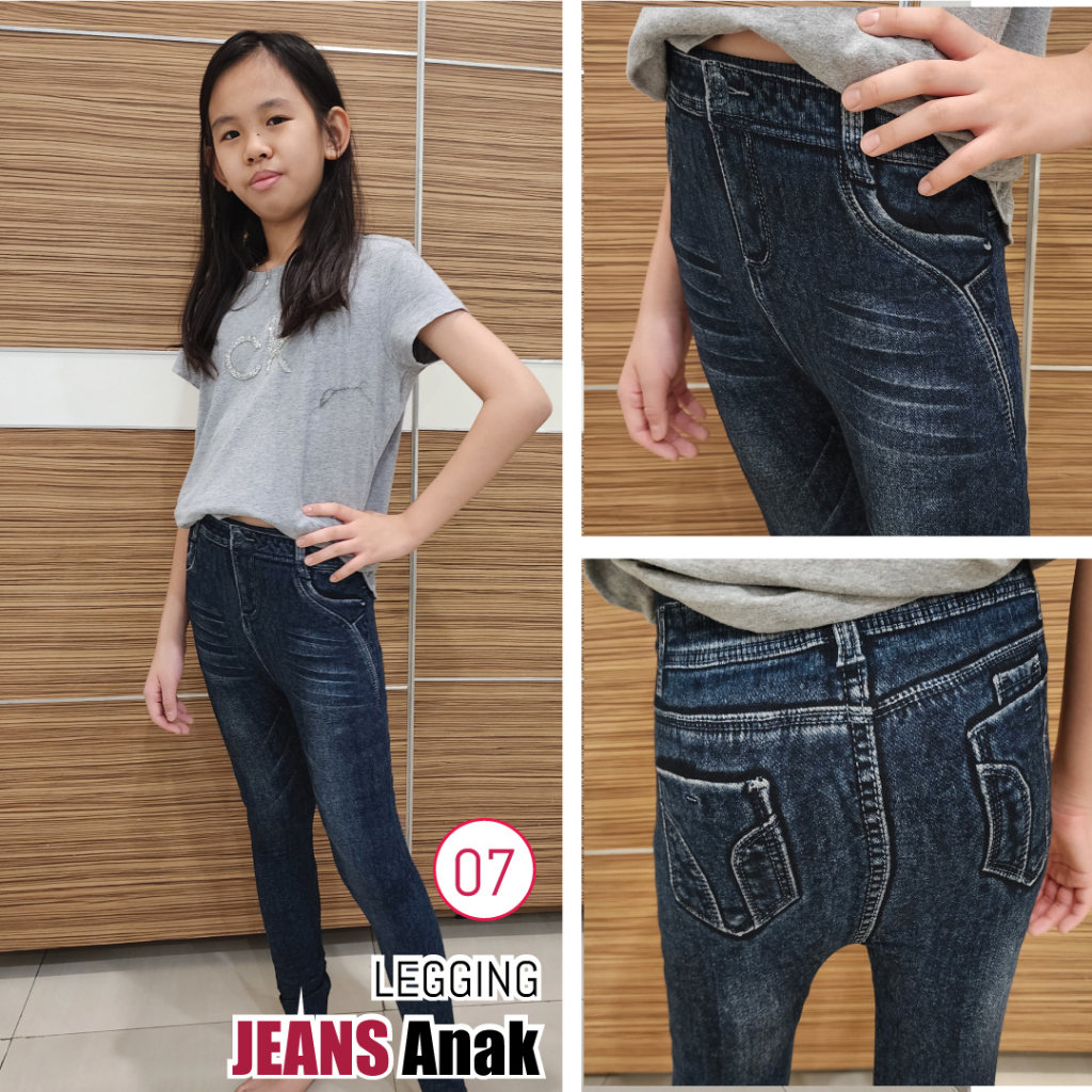 Legging Jeans anak # 07 / Legging anak / legging jeans import