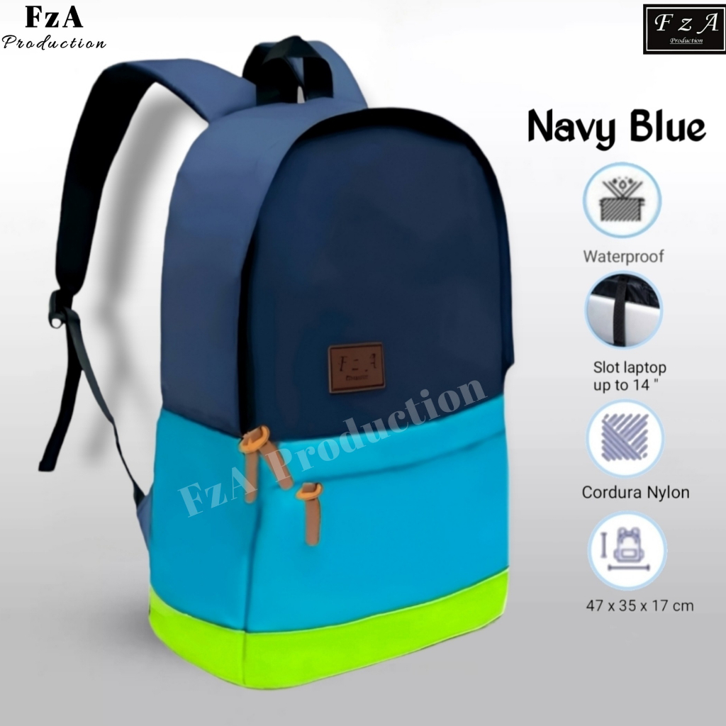 FzA Official - Tas Ransel Punggung Distro Casual Pria Wanita / Tas Ransel Laptop Backpack Original - NBSL