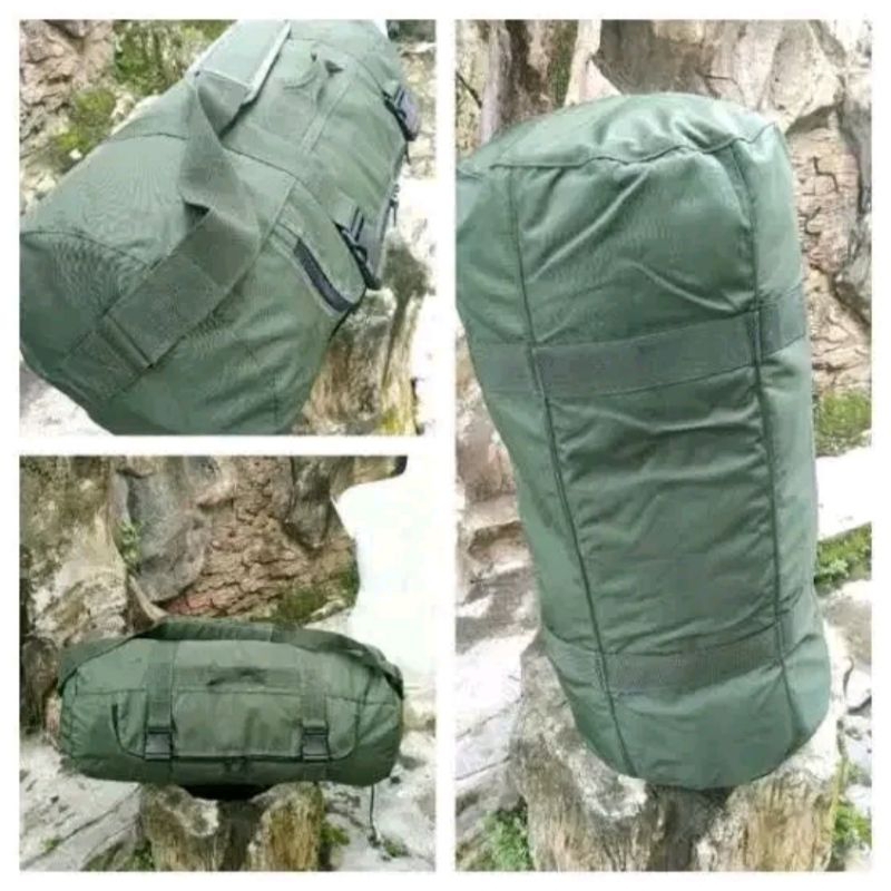 Tas Fulsak Hijau Besar Military Army Tas Barang Duffle Bag