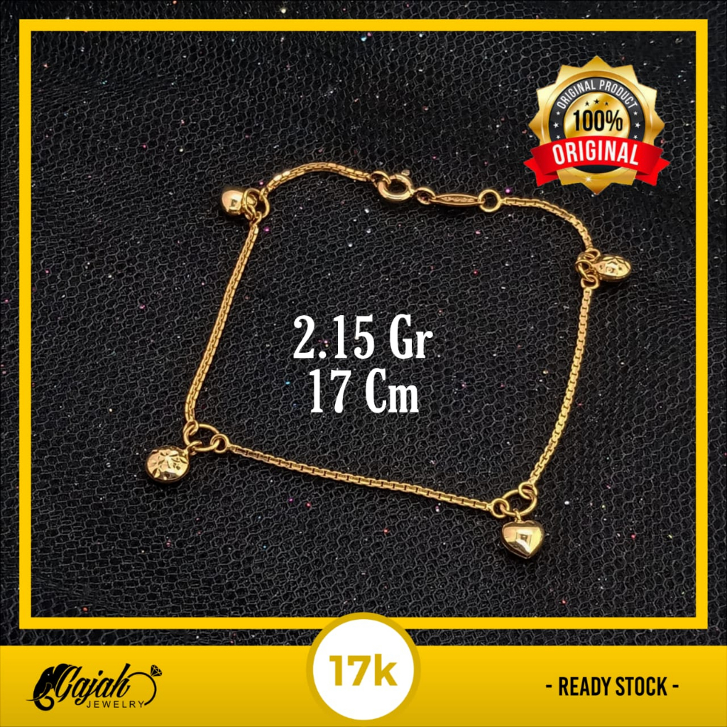 Gelang Emas 17K - 2.15 Gr Kadar 750 - 4634