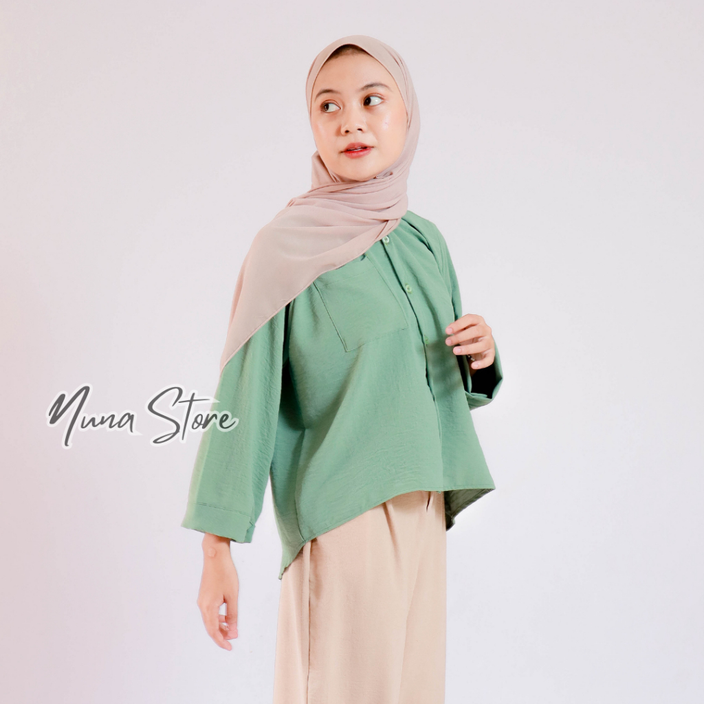 Nuna Store x Kalaya Blouse Wanita Bahan Crinkle Kalaya Dayana Crinkle Premium