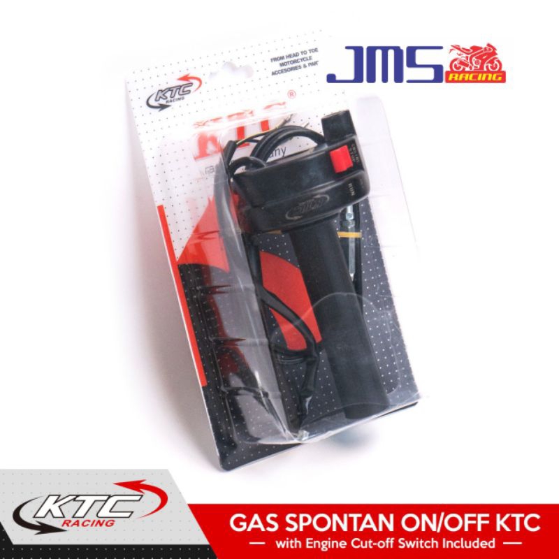 Gas spontan ktc racing original saklar on/off satria fu rxking mx sonic jupiter z vega supra vixion r15 cbr cb mega pro tiger thunder mio beat vario ninja r/rr Mio soul