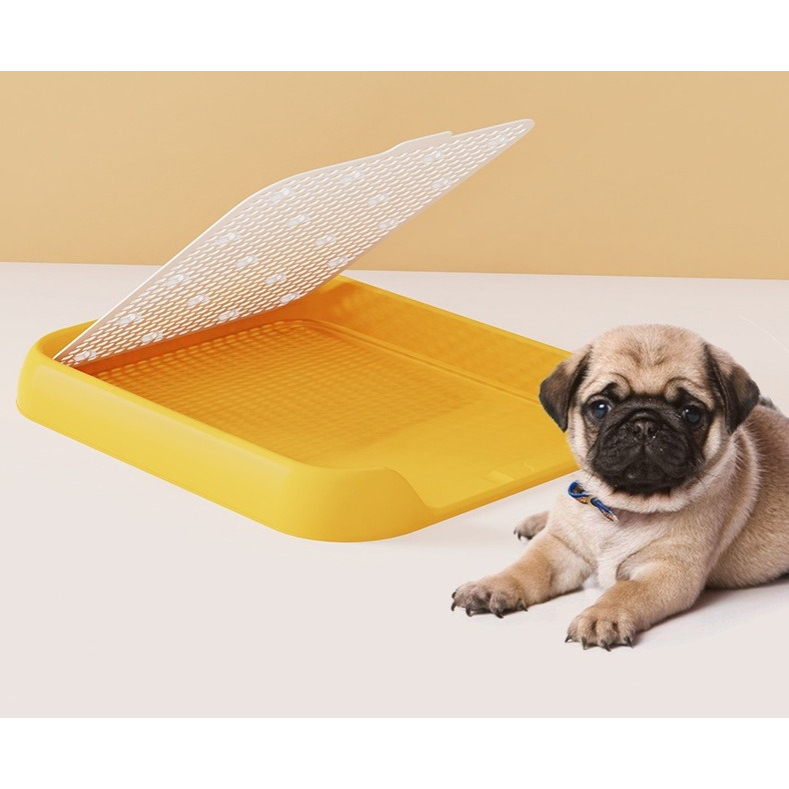 Pet Toilet Anjing / Pee Poop Training Pad Tray Toilet untuk Anjing Ukuran S/M