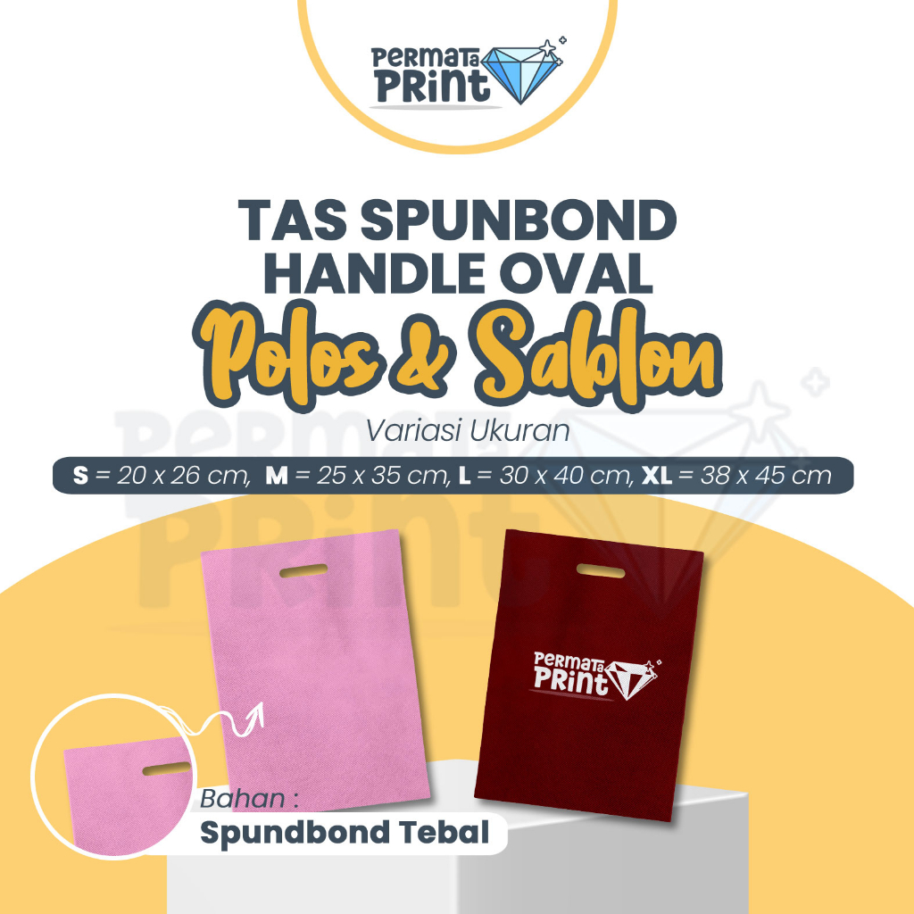 

Tas Spunbond Oval [FREE DESIGN] / Goodiebag Spunbond Oval / Tas Spunbon Oval 20 X 26 / Goodiebag Spunbon Oval 25 X 35 / Tas Spunbon