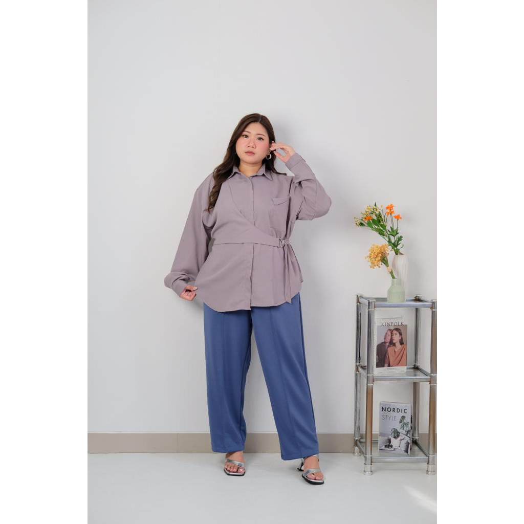 Bigwell Akira Blouse Atasan Wanita Bigsize Plussize Jumbo