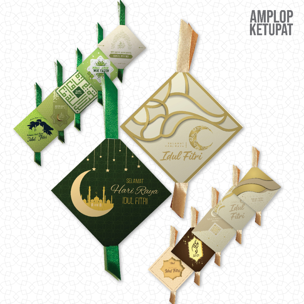 ANGPAO AMPLOP LEBARAN / IDUL FITRI UNIK BENTUK KETUPAT