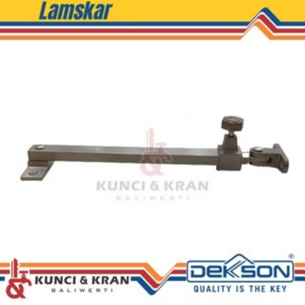Penahan Jendela Putar Aksesories jendela kayu Lamskar Dekkson AWH 001 BR SN