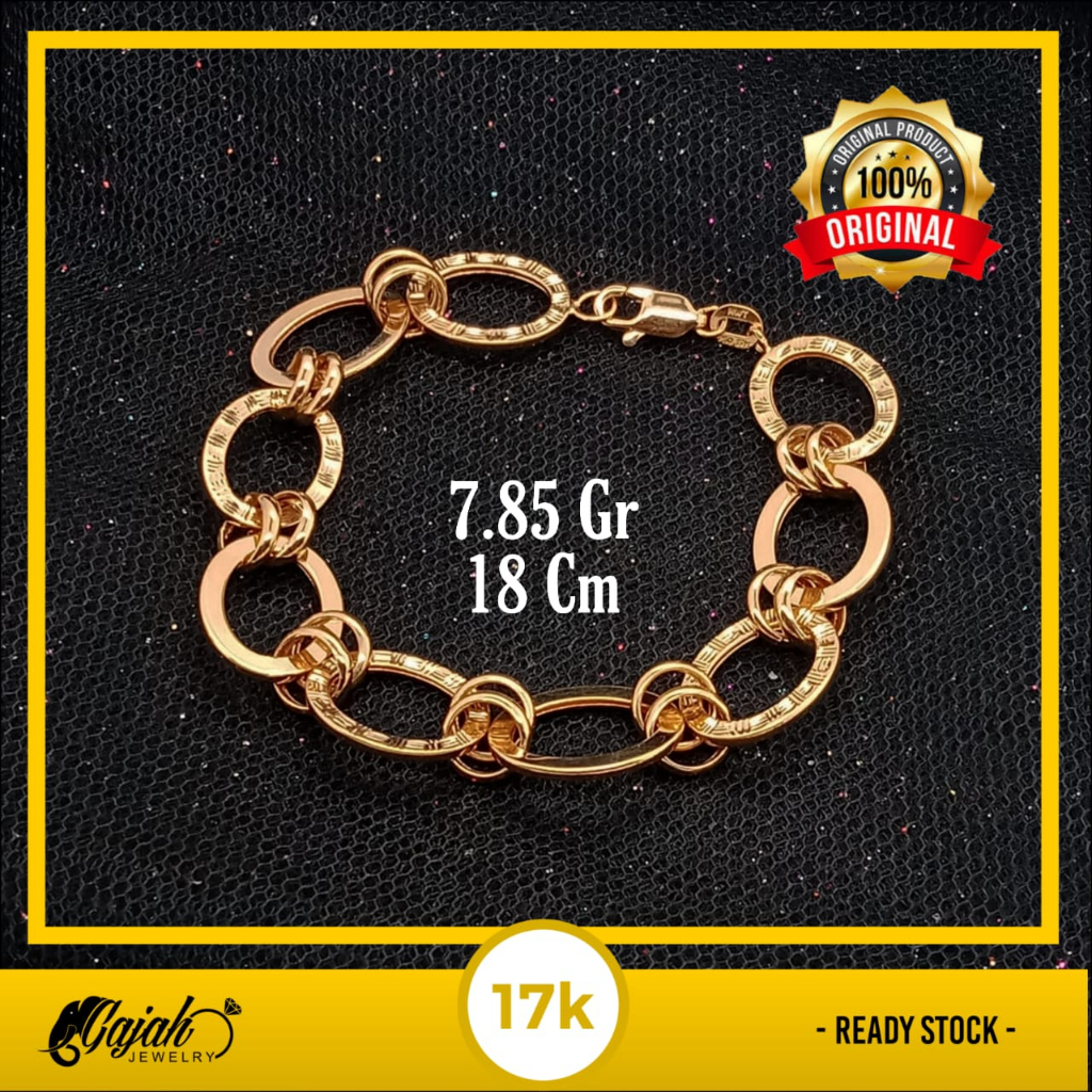 Gelang Emas 17K - 7.85 Gr Kadar 750 - 4646