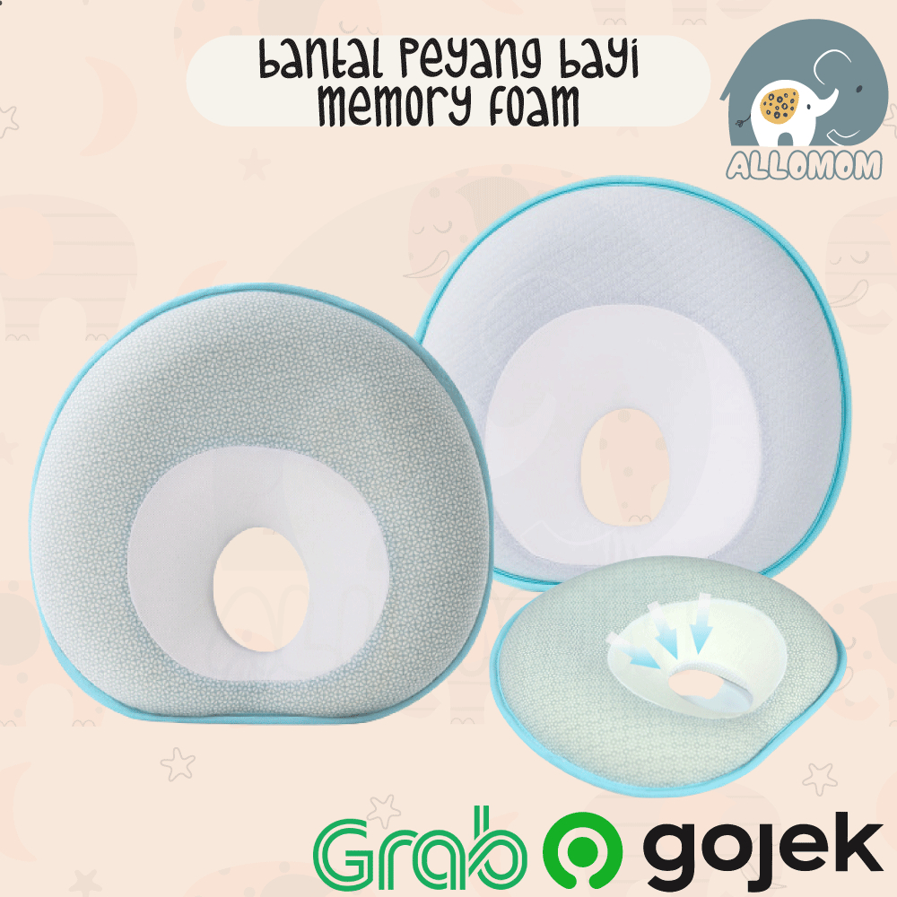 ( IMPORT ) Bantal Bayi Anti Peyang / Baby Newborn Pillow Peang