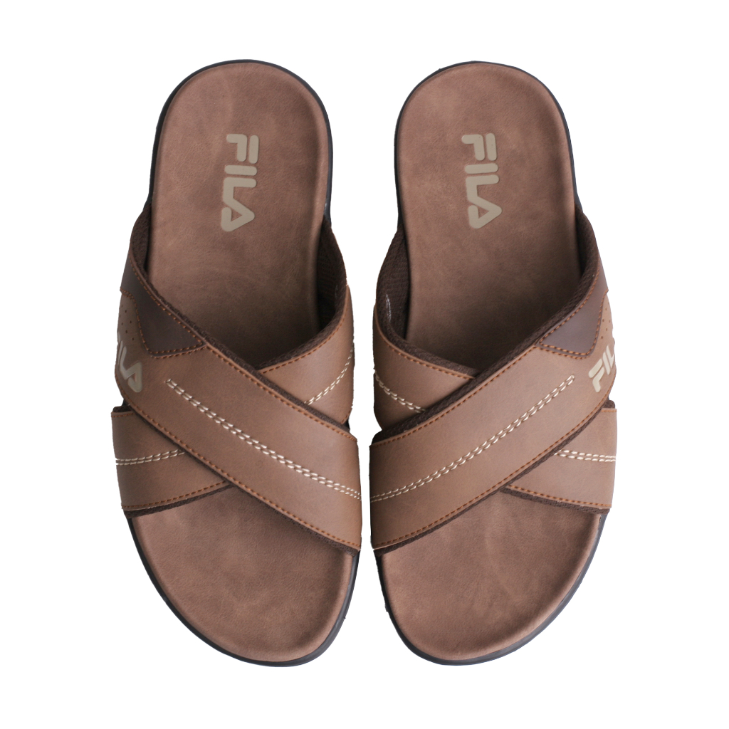 Fila Sandal Pria Arnold - Brown/Black/Camel