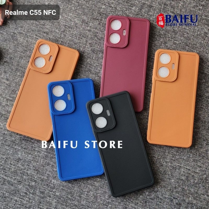 Realme C55 nfc Case Pro Camera Macaron Case Realme C55 nfc  Realme C2 Realme C11 Realme C17 Realme 7