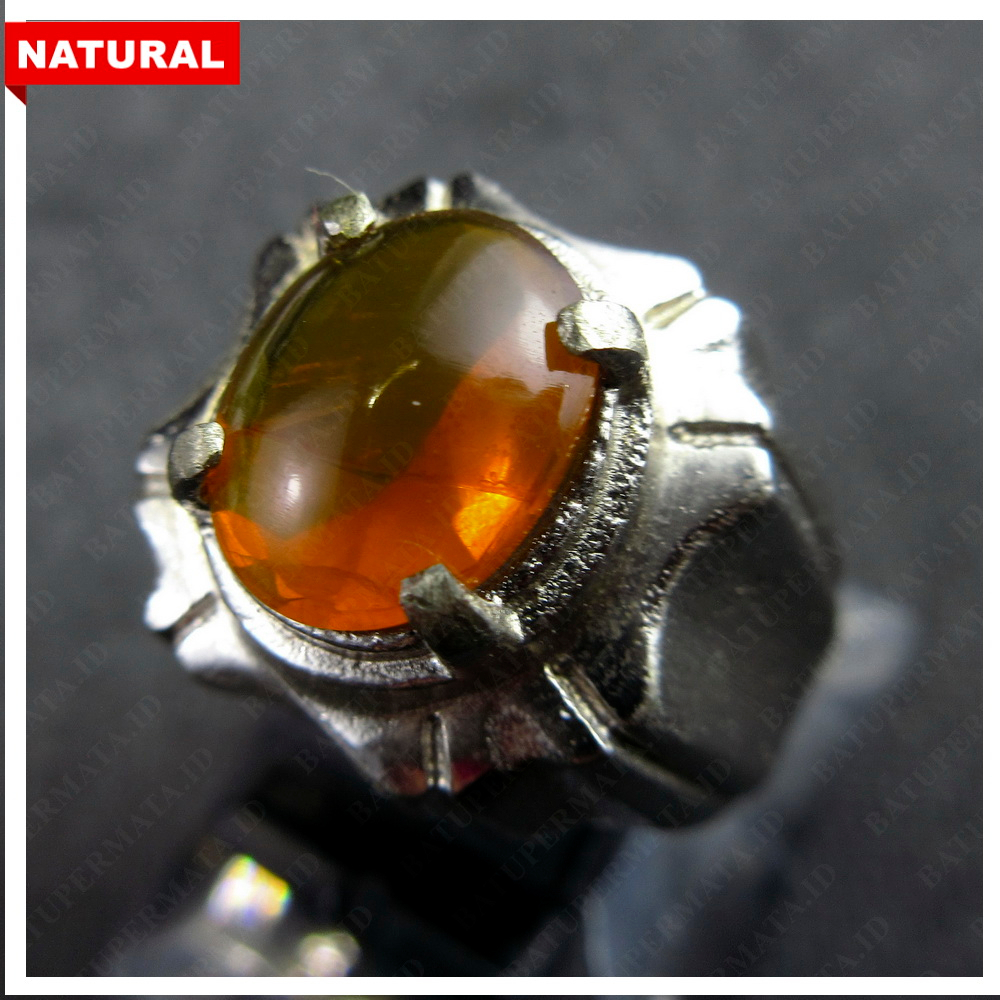 BATU FIRE OPAL ORANGE WONOGIRI - CINCIN BATU PERMATA NATURAL