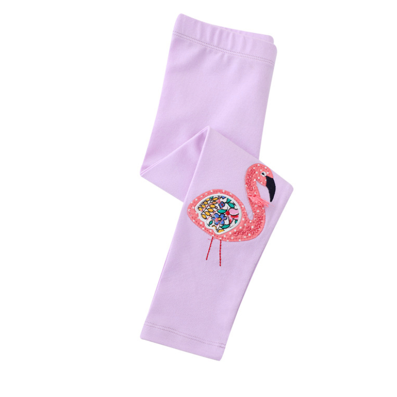 babyfit [3-8thn] celana legging anak perempuan LILAC FLAMINGO import ydm-0404