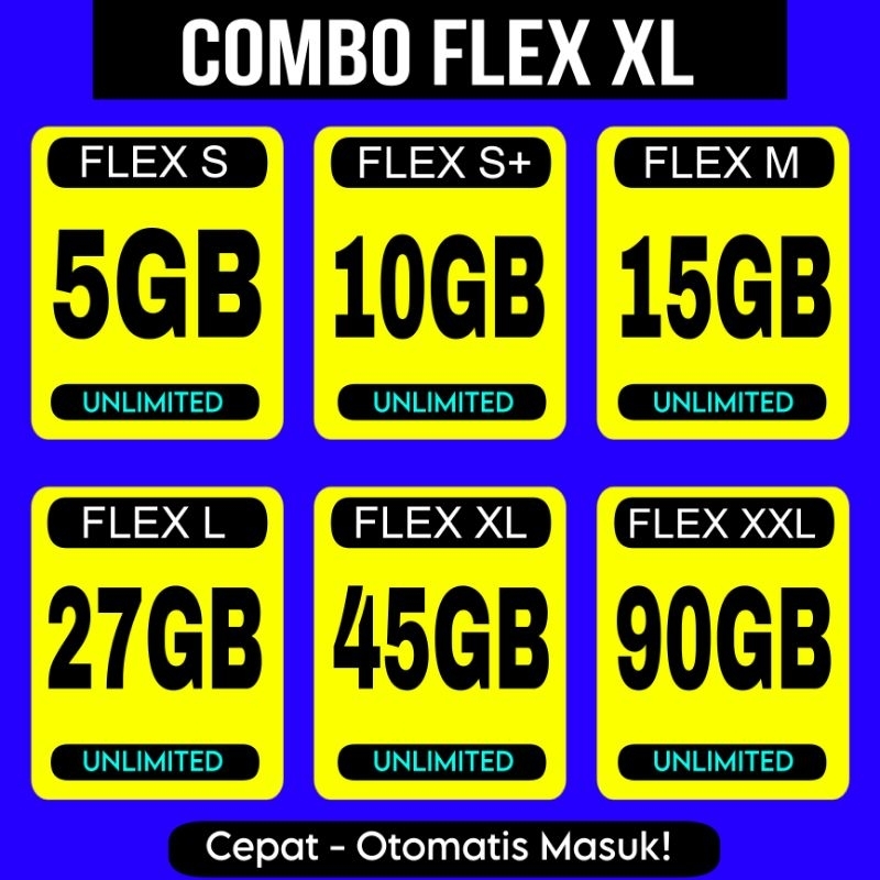 Kuota XL FULL 5GB, 10GB, 50GB, 100GB