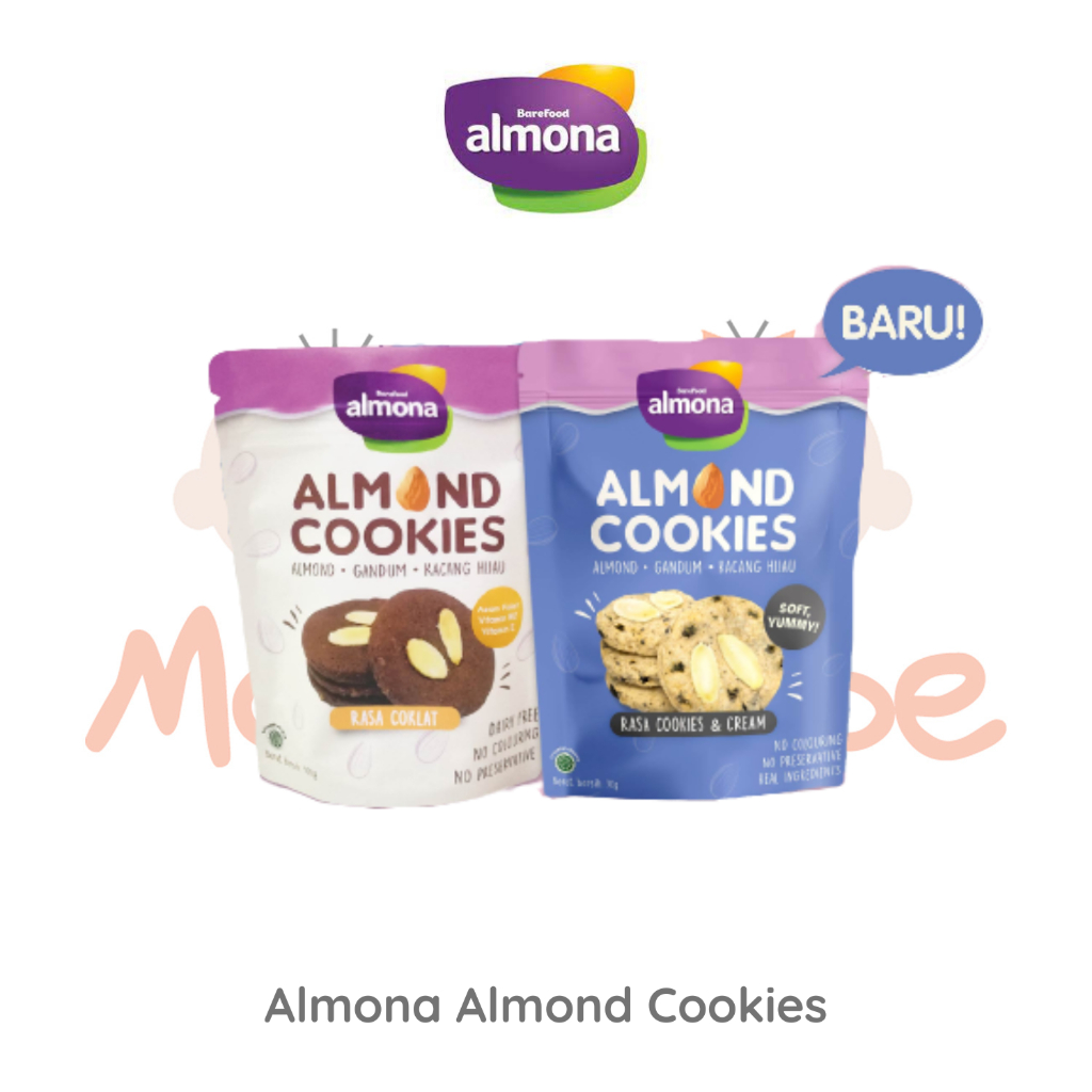 Barefood Almona Almond Cookies Camilan Snack Sehat 100g