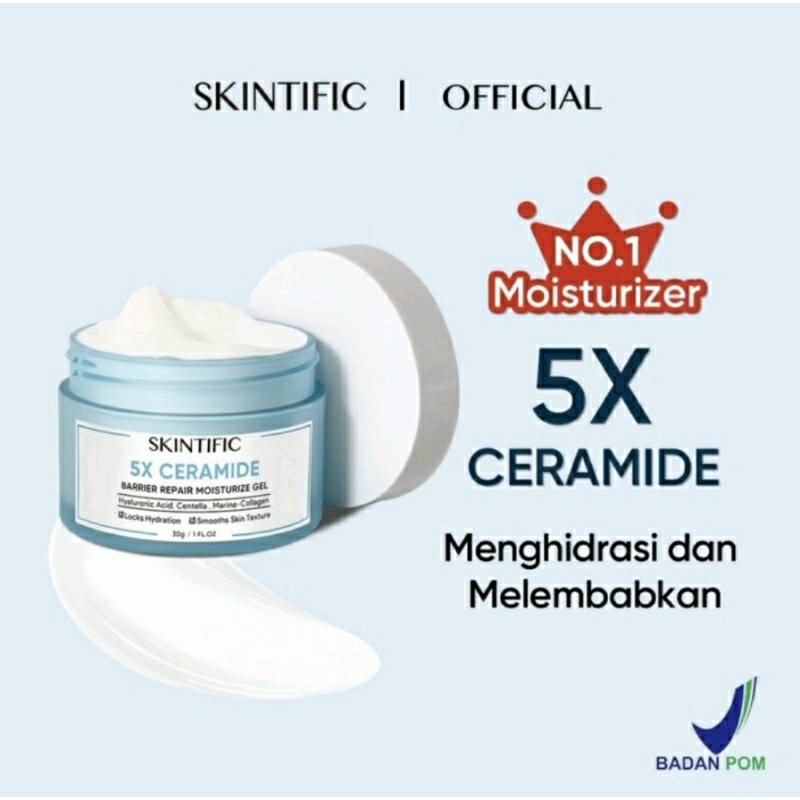 SKINTIFIC 5X CERAMIDE BARRIER MOISTURIZER GEL 30 G