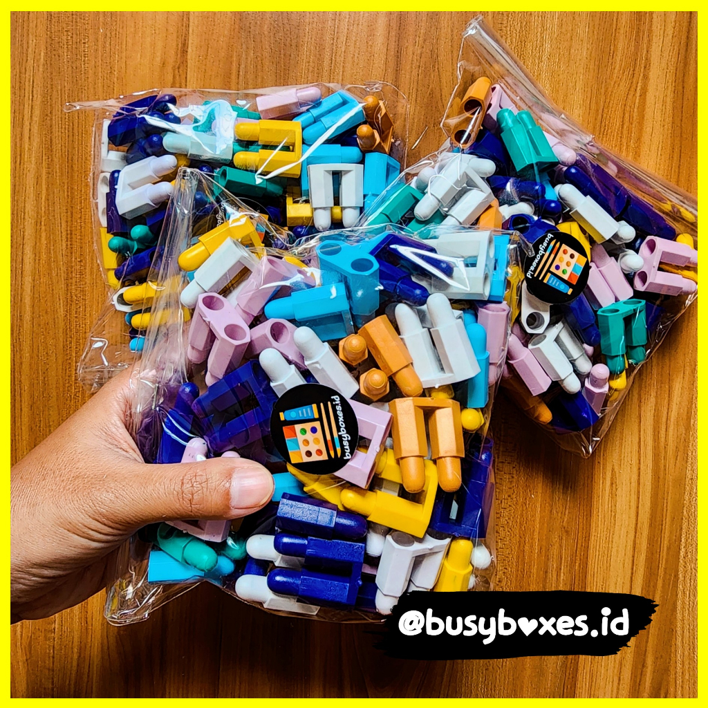 [busyboxes.id] Mainan Edukasi anak sensory sorting color manik rocket