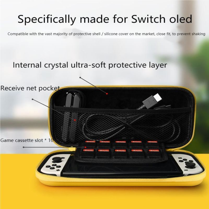 Nintendo Switch OLED Case 3D Tas Nintendo Switch V2 Pokemon Zelda Hard Pouch Tas Bag Untuk Nintendo Switch