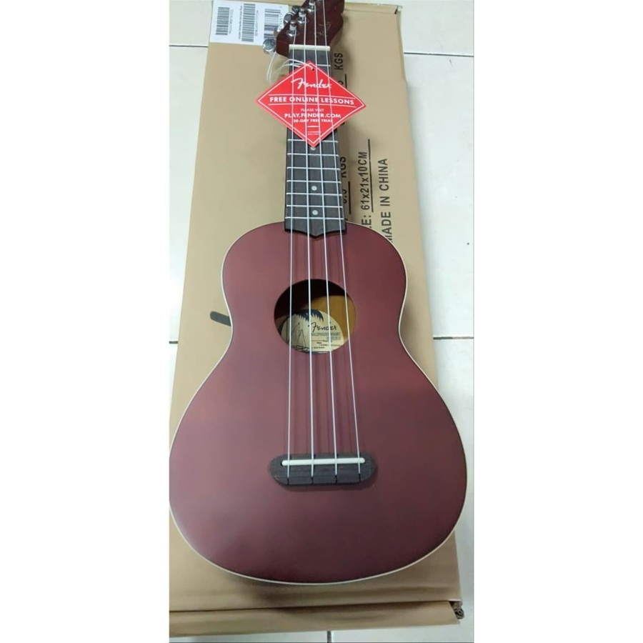 Gitar Ukulele Fender Warna coklat