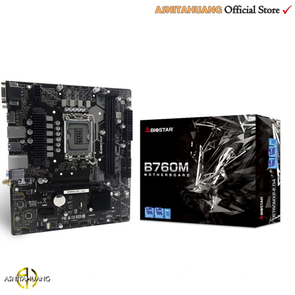 Biostar B760MX2-E D4 (LGA1700, B760, DDR4, USB3.2 Type-C, SATA3)