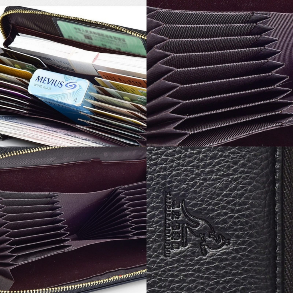 DOMPET PANJANG WANITA PREMIUM KULIT HITAM OHENE WA657B5 IMPORT KOREA SLOT KARTU BANYAK TALI PENDEK RESLETING UANG KOIN CARD HOLDER BRANDED REMAJA KEKINIAN SIMPLE CEWEK MURAH