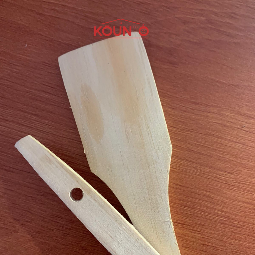 Sutil Sodet Susuk Spatula Kayu Pinus Premium Perlengkapan Rumah