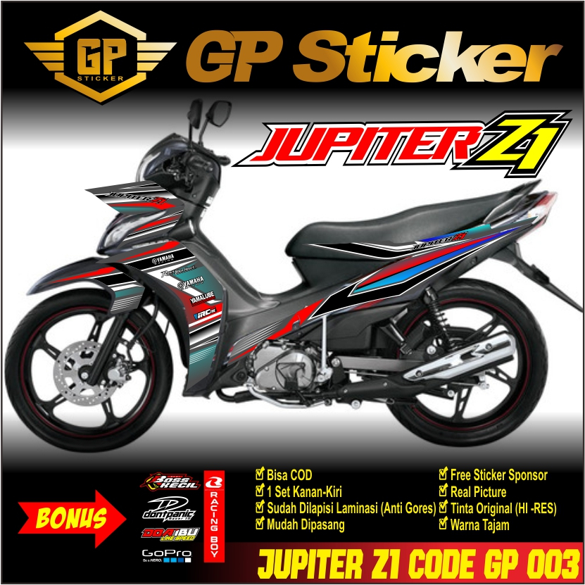 STRIPING VARIASI JUPITER Z1 FI STIKER JUPITER MOTIF RACING STICKER STRIPING JUPITER Z1 RACING GP 003