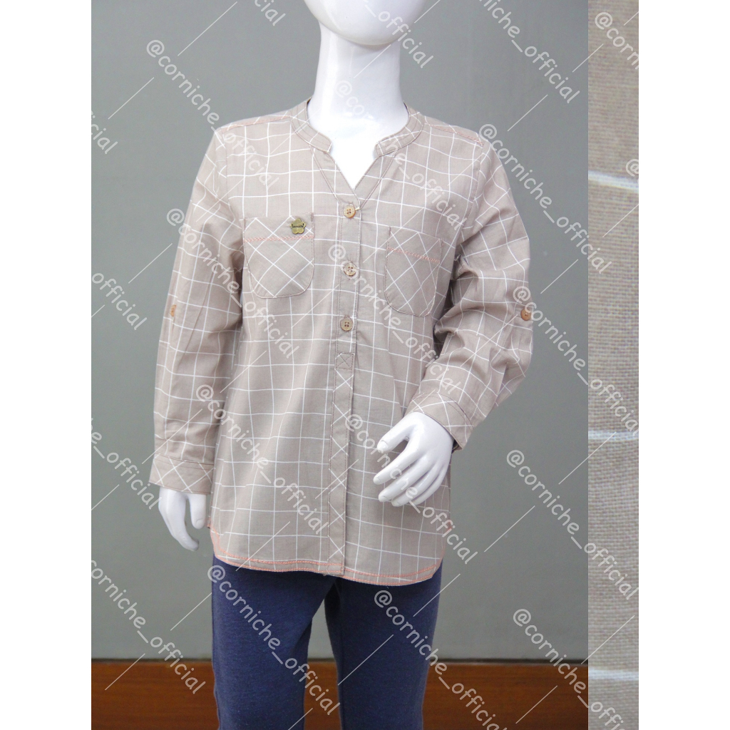 Corniche Kids Sheeta Blouse Kids Brown - TB K23227